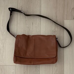 Coach Tan Leather Men's Messenger Bag